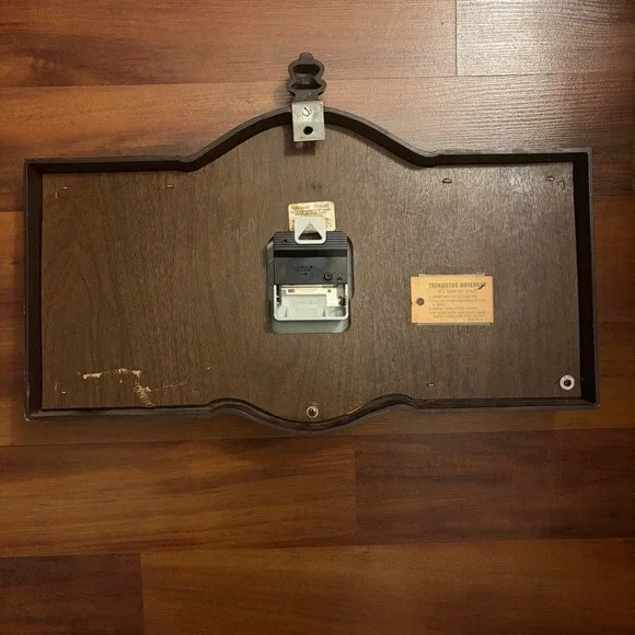 Seth Thomas Wall Clock Roman Numerals Pewter Tankard Accents Made USA untested - Picture 4 of 8